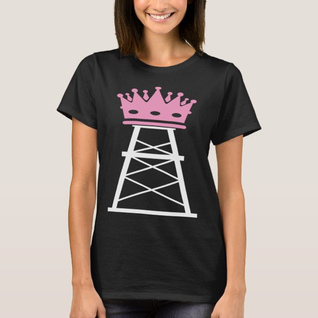Camiseta Oilfield Workers Oil Rig Roughneck Oilfield Wife (Frente)