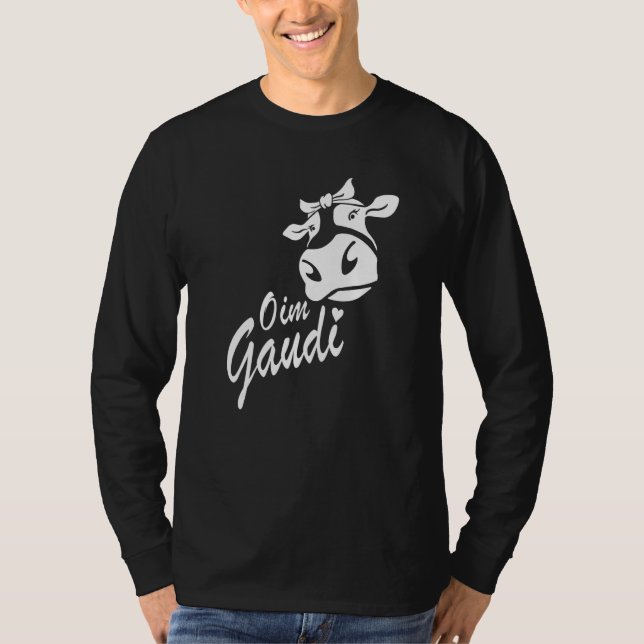Camiseta Oim Gaudi Cow Head Farm Alpine Hut Farmer Farmer F (Frente)