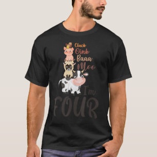 Camiseta Oink Baa Neigh Cluck Moo Eu sou um tema de Fazenda