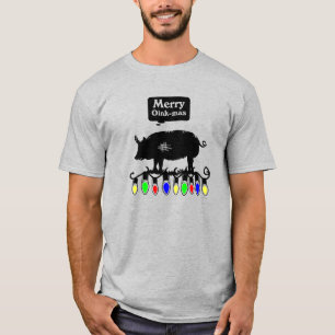 Camiseta Oink-Mas de feliz - Preto
