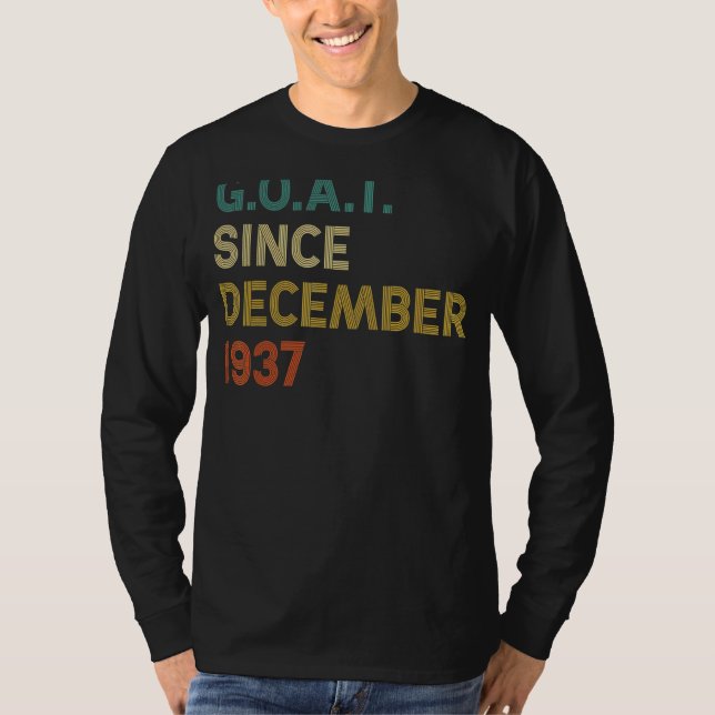 Camiseta Oitavo Aniversário, Oitenta E Cinco Anos De Cabra  (Frente)