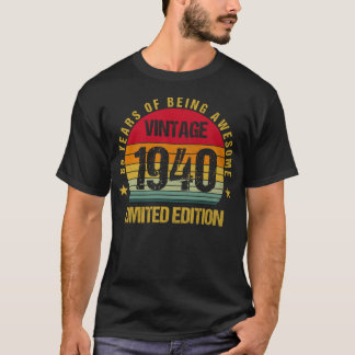 Camiseta Oitenta e cinco anos de idade 1940 85º aniversário