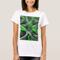 Oitenta Retro Neon Verde e Cinza Padrão de Linha C