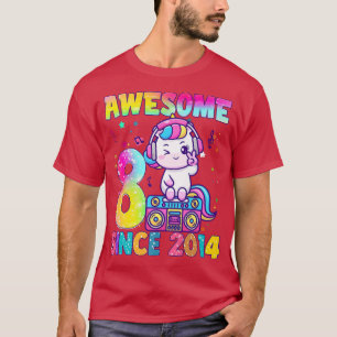 Camiseta Oito anos presentes meninas adolescentes lindas mú