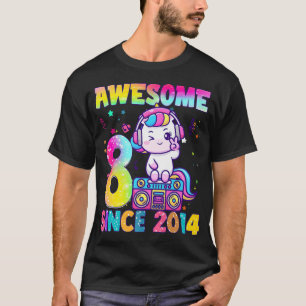 Camiseta Oito anos presentes meninas adolescentes lindas mú