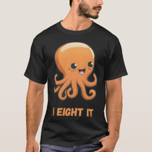 Camiseta Oito Delas Octopus Coral Lulas Tentáculos Calamar