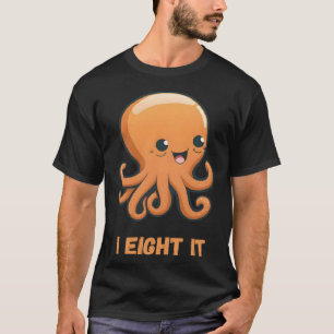 Camiseta Oito Delas Octopus Coral Lulas Tentáculos Calamar