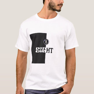 Camiseta Oito números inspiraram homens básicos T-Shirt