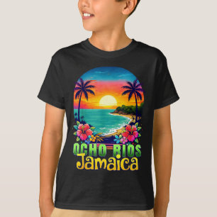 Camiseta Oito rios jamaica praia tropical pôr do sol verão
