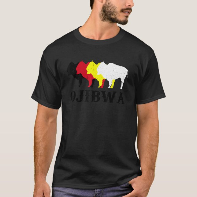 Camiseta Ojibwa Anishinaabeg Ojibwe Native American Medicin (Frente)