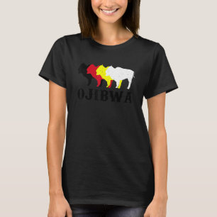 Camiseta Ojibwa Anishinaabeg Ojibwe Nativo Americano Medici