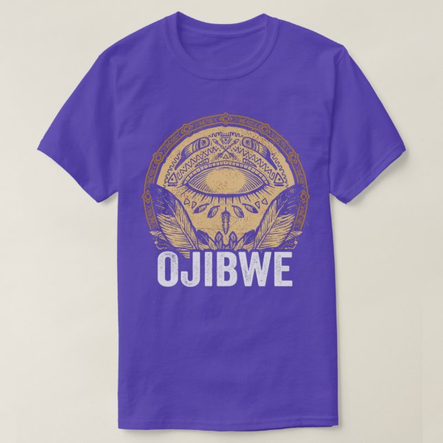 Camiseta Ojibwe Indígenas Nativo (Frente do Design)