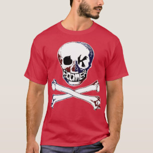 Camiseta Ok Boomer Colorida Pirata Colorida Vermelha Azul B