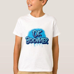 Camiseta Ok Boomer no Grafite azul