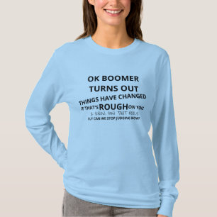 Camiseta OK Boomer Variação de Poema de Memória Longa Fo