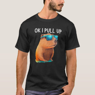 Camiseta Ok, eu pego o fantasma de Capybara Capybara Capyba