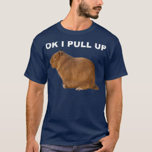Camiseta Ok, Eu Puxe Capybara Funny Meme Bonita Animal T-Sh