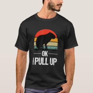 Camiseta Ok eu puxo capivara retrô vintage Ok eu puxo C