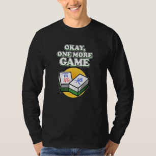 Camiseta OK Mais Um Jogo Gráfico De Jogos Do Mahjong Player