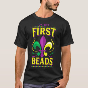 Camiseta Ok Mas Primeira Miçanga Engraçado Carnaval Mardi G