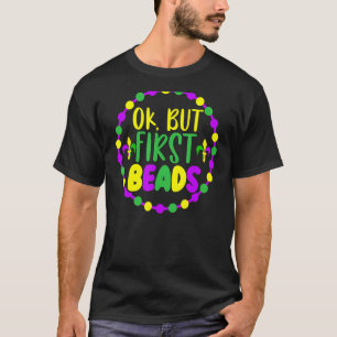 Camiseta Ok Mas Primeira Miçanga Mardi Gras New Orleans Lou