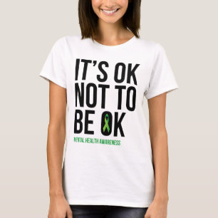 Camiseta Ok Não Estar Bem - Fita de Consciência Mental