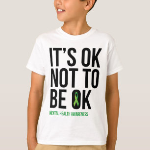 Camiseta Ok Não Estar Bem - Fita de Consciência Mental
