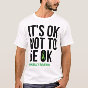 Camiseta Ok Não Estar Bem - Fita de Consciência Mental