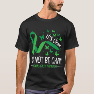 Camiseta Ok Não Para Ser Ok Saúde Mental Sensibilização Bor
