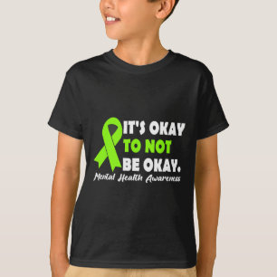 Camiseta Ok Para Não Estar Bem Fita Sensibilização Para A S