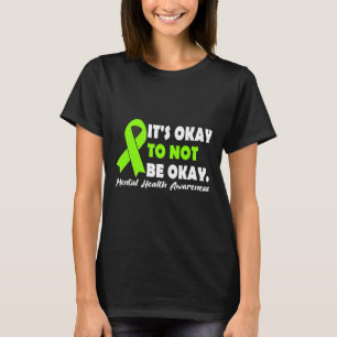 Camiseta Ok Para Não Estar Bem Fita Sensibilização Para A S