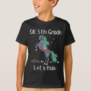 Camiseta Ok Quinta Série Vamos Cavalgar De Volta à Escola