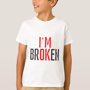 Camiseta Ok Sensibilização para a saúde mental quebrada
