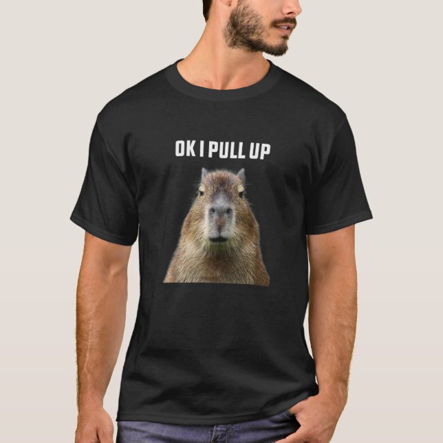 Camiseta Ok, Vou Pegar Capybara Premium (Frente)