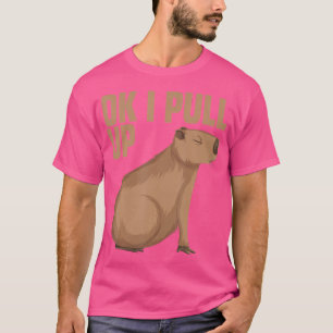 Camiseta Ok, Vou Puxar Capybara Funny Capibara