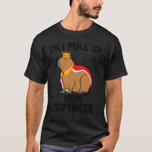 Camiseta Ok, Vou Puxar Capybara Meme Capibara Cute White