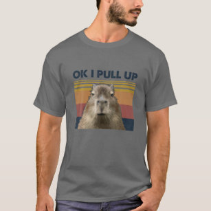 Camiseta Ok, Vou Puxar Capybara Retro Vintage