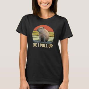 Camiseta Ok, Vou Puxar Capybara Vintage