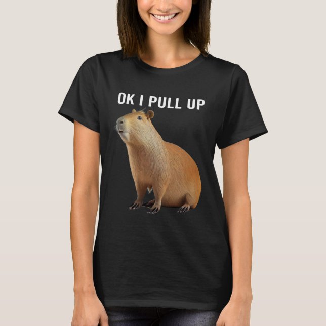 Camiseta Ok, Vou Puxar Capybaras Capybara (Frente)