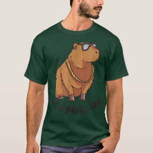 Camiseta Ok, Vou Puxar Óculos De Capybara Engraçados Dank M