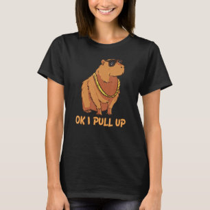 Camiseta Ok, Vou Puxar Os Óculos Da Capybara Dank Meme