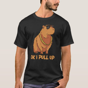Camiseta Ok, Vou Puxar Os Óculos Da Capybara Dank Meme