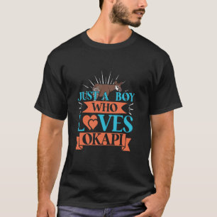 Camiseta Okapi Lover Funny Animal Apenas Um Menino Que Ama