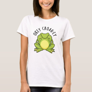 Camiseta Okey Croak-ey Engraçado Sapo Pun