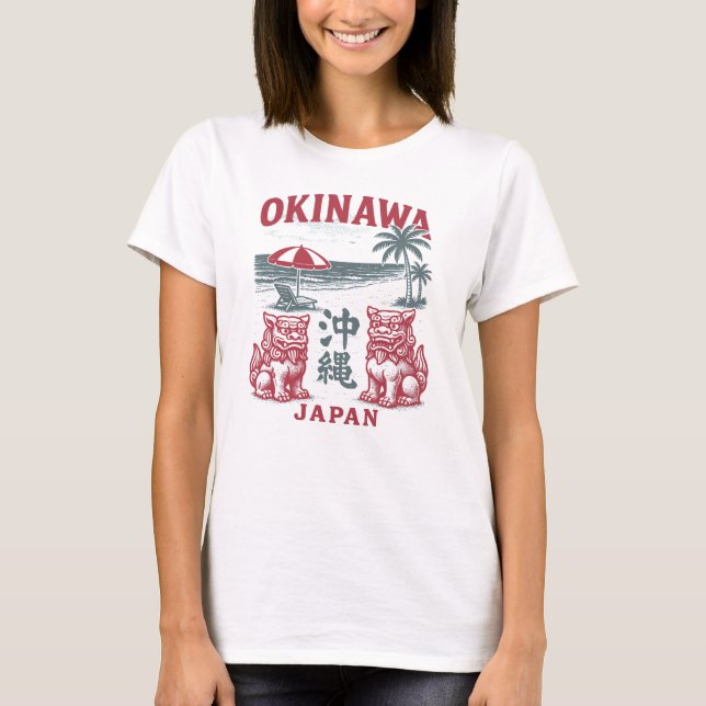 Camiseta Okinawa Beach Vintage (Frente)