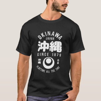 Camiseta Okinawa Japão Kanji Okinawa Naha Japão