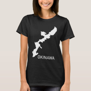 Camiseta Okinawa (Mapa de Okinawa) Mulheres