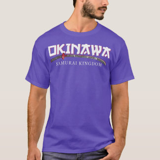 Camiseta Okinawa Samurai Reino Japão Cultura Kanji