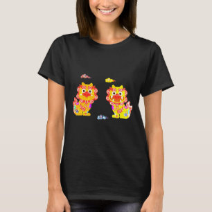 Camiseta Okinawa Twin Shisa 縄 サ ー 沖