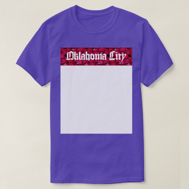 Camiseta Oklahoma City Flower (Frente do Design)